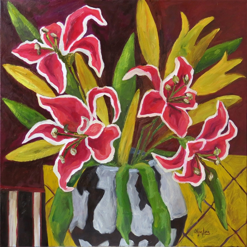 Dinner Flowers by artist OLGA LORA